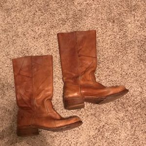 Vintage Frye leather tall boots shoes size 9M